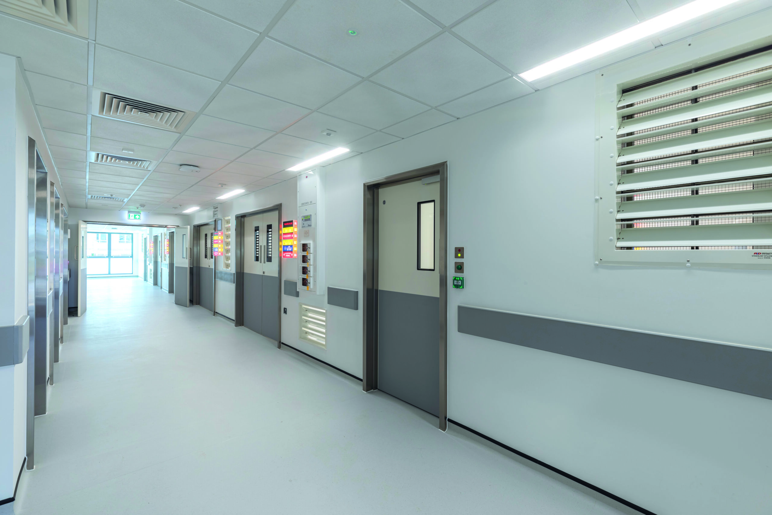 Modular Elective Surgical Hub Operating Theatre Facility St Austell Hospital Corridor Image